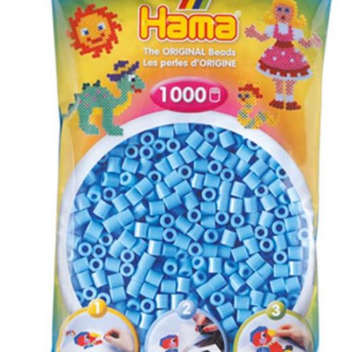 Strijkkralen 1000 stuks lichtblauw – Blije Kids