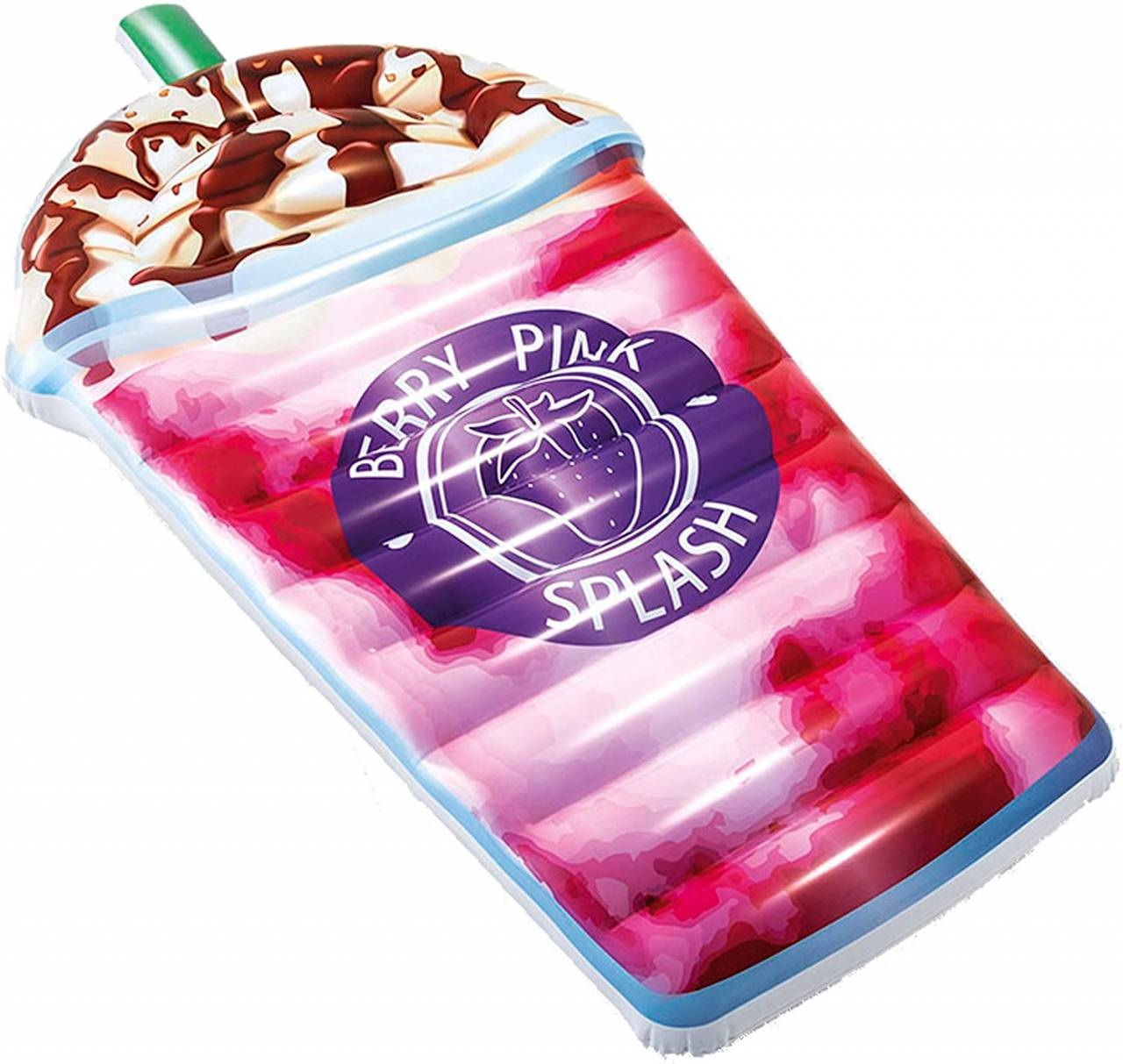 Groot opblaasbaar luchtbed ijsje / ijsbeker roze / milkshake voor het zwembad (Intex) – Kids