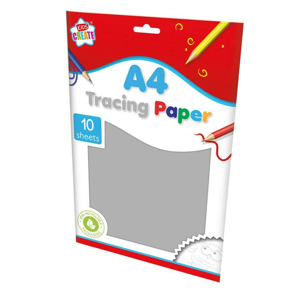 Pardon capaciteit component Overtrek papier A4 / transparant / doorzichtig doorkijk papier voor  kinderen, pakje met 10 vellen (knutselpapier / tekenpapier / vloeipapier) –  Blije Kids