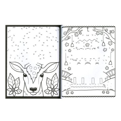 Kleuren en tekenen voor kinderen "van punt naar punt" dieren tekenboek (creatief schetsen en tekenen)