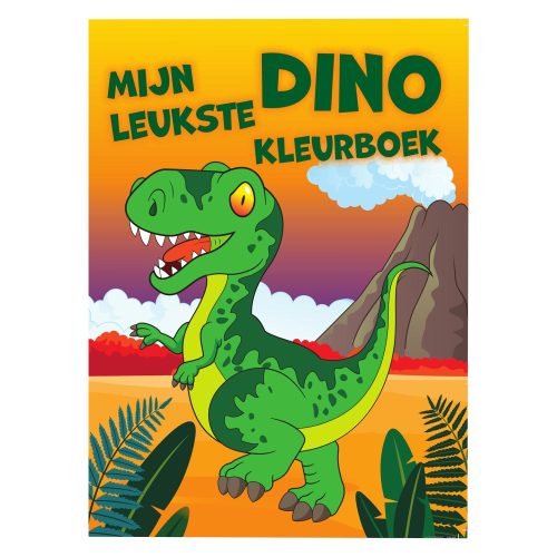 Kleuren en tekenen voor jongens "mijn leukste dino kleurboek" met T-rex dinosaurus / dinosauriërs dieren